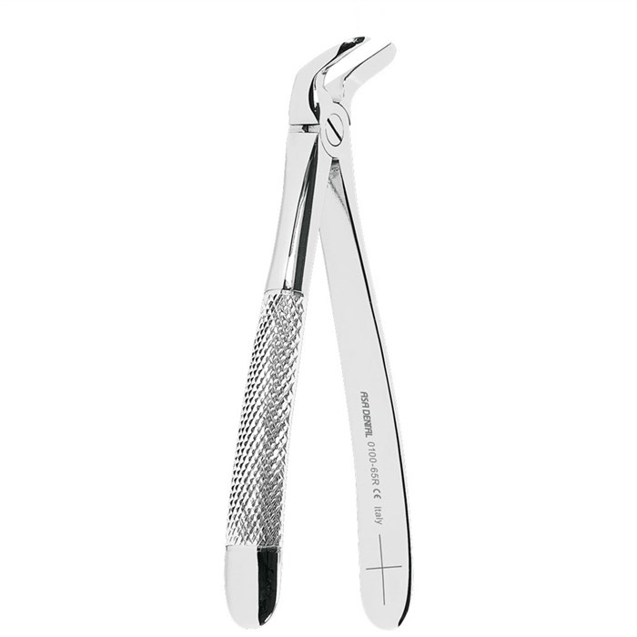 Asa Dental 0100-65R - щипцы N65R для удаления зубов для верхних правых моляров с зубчиками 0100-65R - фото 351822
