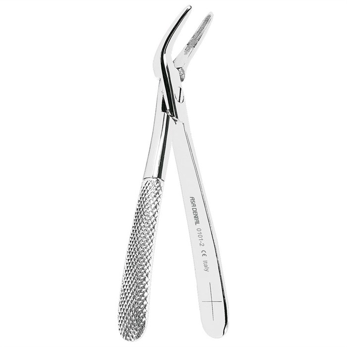Asa Dental 0101-2 - щипцы N2 для удаления зубов для верхних резцов и клыков с зубчиками 0101-2 - фото 351876
