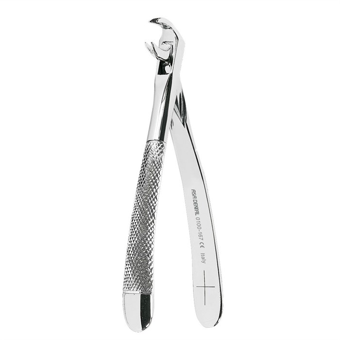 Asa Dental 0100-167 - щипцы N167 для удаления зубов нижних универсальные для моляров и премоляров с зубчиками 0100-167 - фото 351925