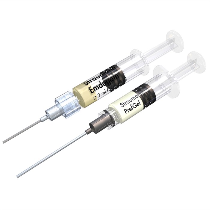 Straumann Emdogain®, PrefGel® мультиупаковка: Emdogain 3 х 0,3 мл (30 мг/мл), PrefGel 3 х 0,6 мл (24% EDTA) 075.114W - фото 352058