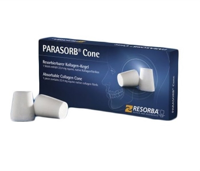 Губка коллагеновая, гемостатическая, стерильная Parasorb Cone (Парасорб конус), Resorba (Германия) DK1010 - фото 352071