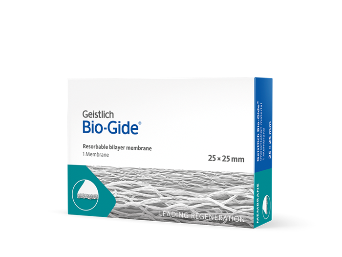 Bio-Gide 25x25, резорбируемая двухслойная мембрана 30802.6 - фото 354394