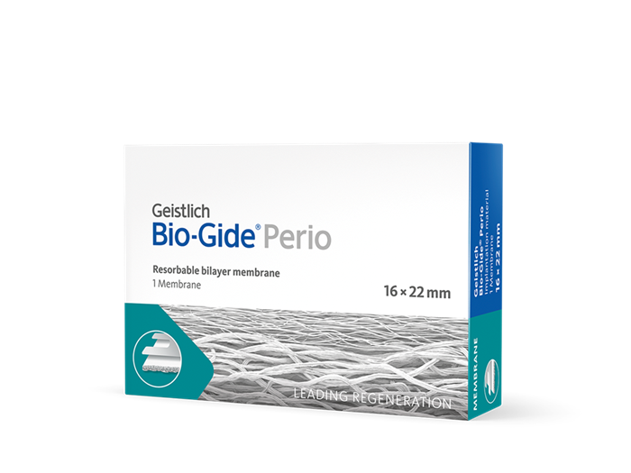 Bio-Gide Perio 16х22 мм, резорбируемая двухстойная барьерная мембрана 30902.3 - фото 354488