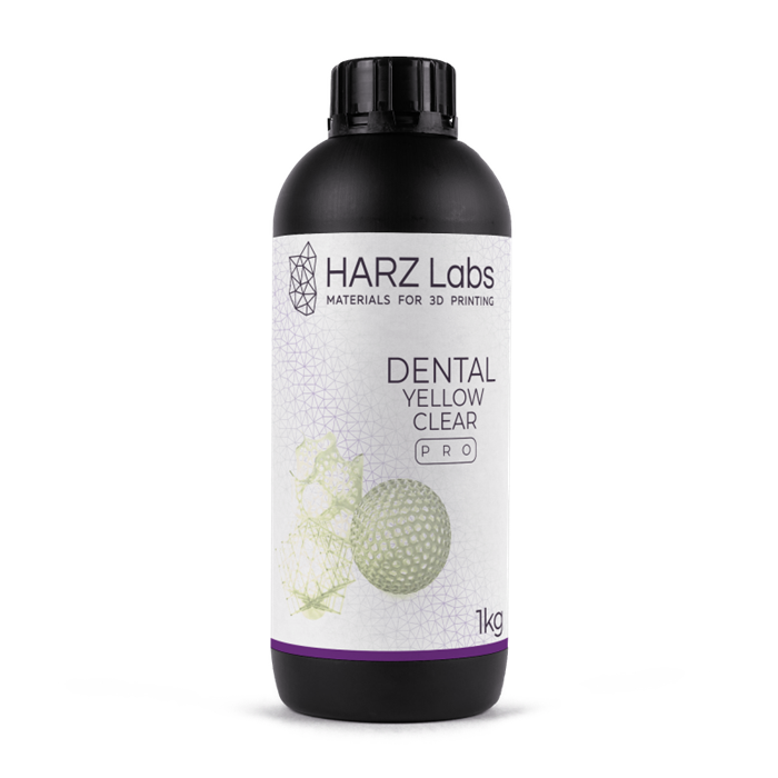 Фотополимер HARZ Labs Yellow Clear Pro Resin для LCD/DLP принтеров, ( для печати хир. шаблонов) 1 литр DentalYellowClearPro - фото 359297