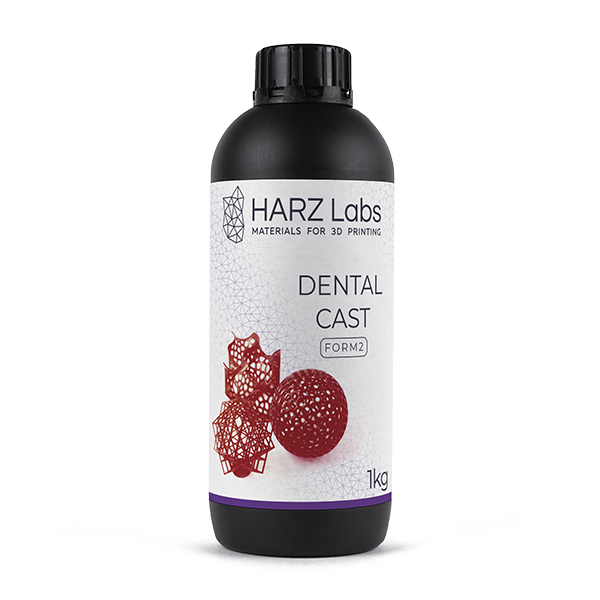 Фотополимер HARZ Labs Dental Cast Cherry для SLA/Form 2 принтеров, 1 литр (выгораемый) DentalCastCherrySLA/Form2 - фото 359610
