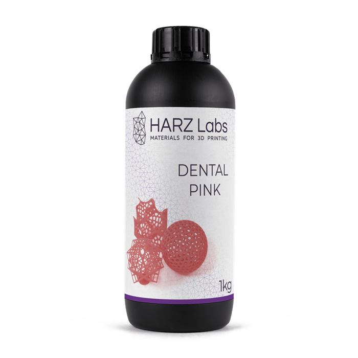 Фотополимер HARZ Labs Dental Pink для LCD/DLP принтеров 1 л DentalPink - фото 360676