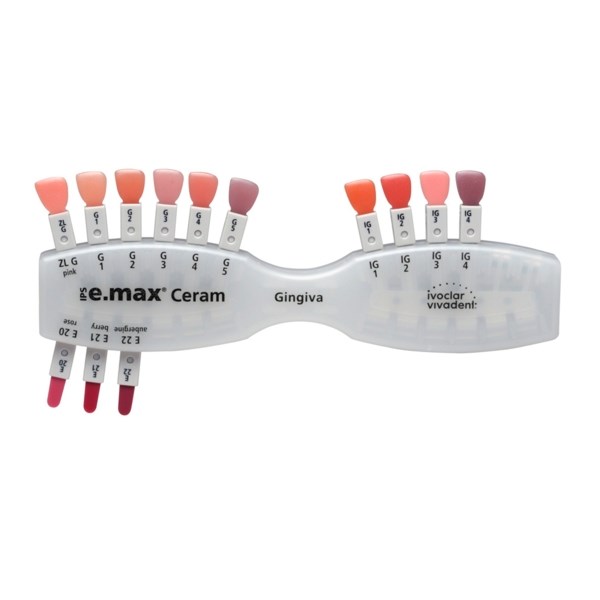 IPS e.max Ceram Gingiva Shade Guide - расцветка десневых масс 602464 - фото 364704