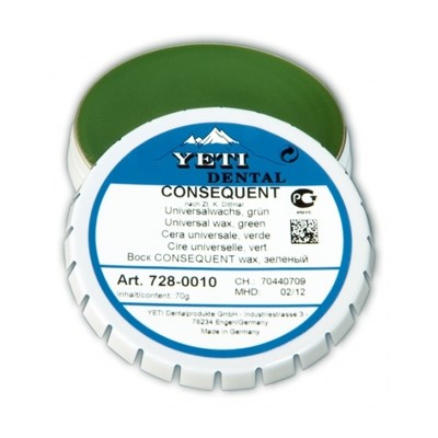 Воск универсальный CONSEQUENTзеленый, жестяная банка 70 г. 728-0010 - фото 364774