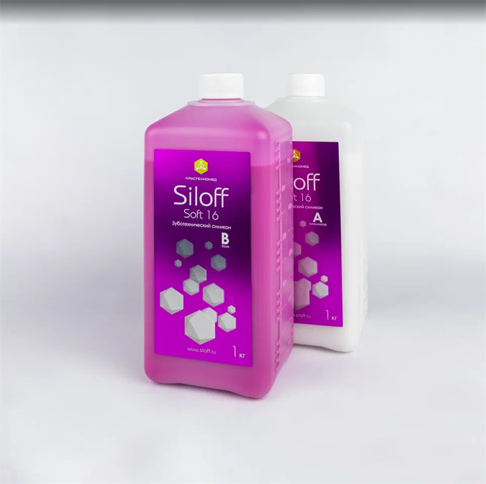 "Силикон для дублирования моделей Siloff Soft 16 "" 1:1 (2 х 1 кг)" st100543 - фото 366321