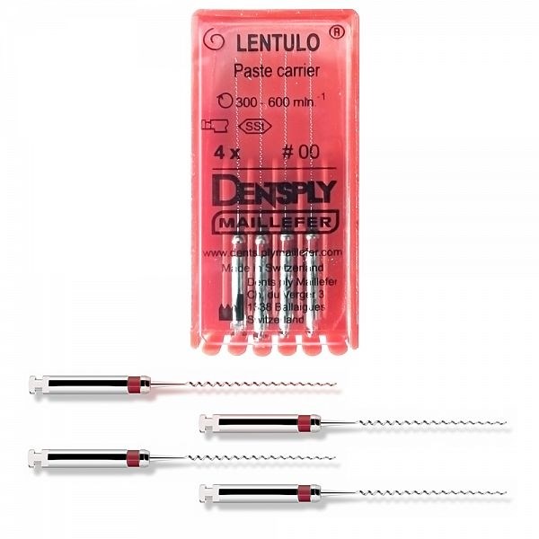 Каналонаполнители Лентуло (Lentulo) 25мм / красные / DENTSPLY 00000084252 - фото 373343