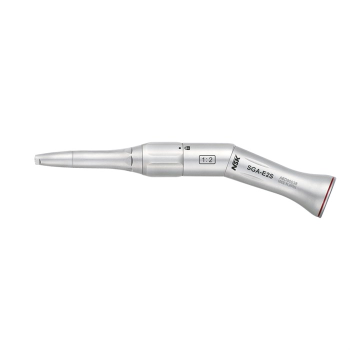 NSK Nakanishi SGA-E2S - наконечник микрохирургический угловой 1/2 для хирургических боров (2,35 мм), кольцевой зажим бора H265 - фото 373721