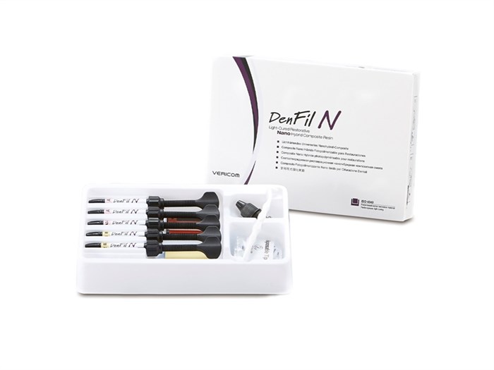 DenFil N Наногибридный композит  (Набор B Pack: A2, A3, A3.5, B1, B2) с адгезивом BC-Plus, 5 шприцев по 4 г | Vericom (Южная Корея) DenFil-N-2201 - фото 374243
