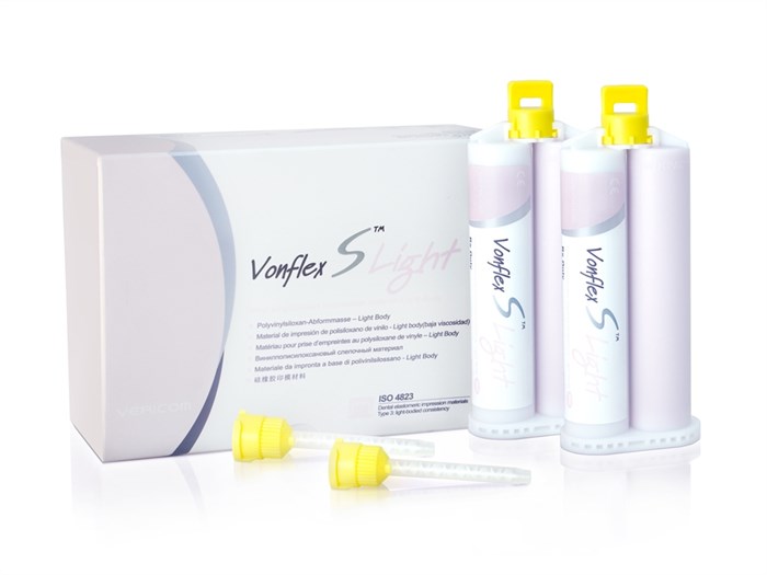 А-силиконовый коригирующий слепочный материал, высокотекучий Vonflex-S-Light-Normal - фото 376541