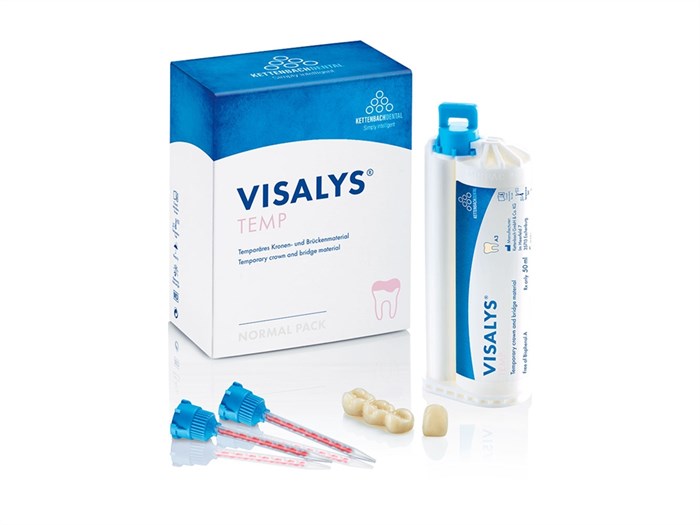 Материал для изготовления временных коронок, группа Visalys13782 Visalys Temp А3 стоматологический материал для временных коронок и мостов, Kettenbach (Германия) 13782 - фото 376646
