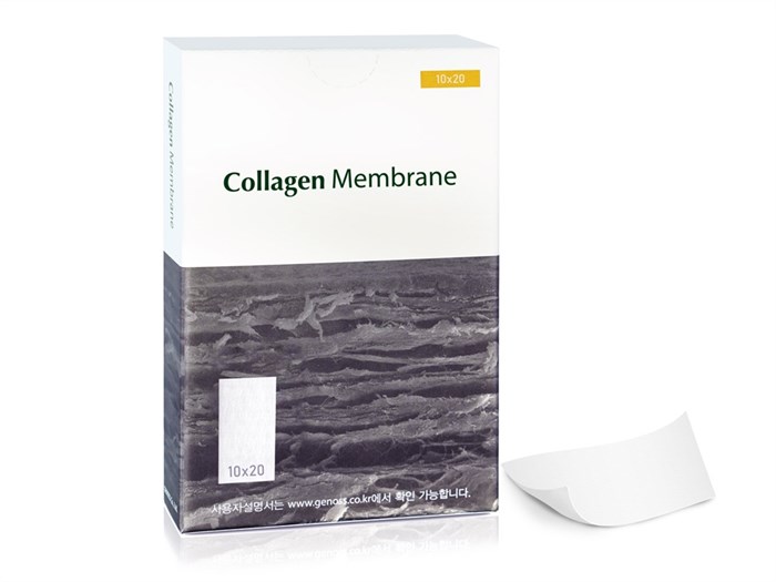 Резорбируемая мембрана 10х20 Collagen Membrane, Genoss (Ю.Корея) GCM1020 - фото 385949