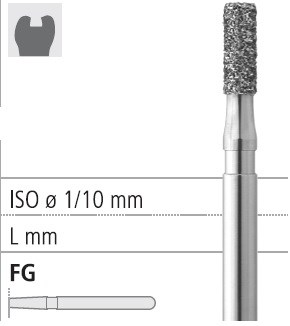 Боры стоматологические алмазные FG 835/009, черный, 6шт. ISO код 314109544009, арт: FG212/6 СB FG212/6СB - фото 387532