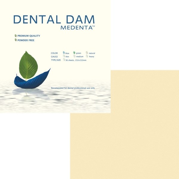 Medenta Dental Dam - завеса резиновая "Раббер дам" Медента натуральная/толстая 0900 - фото 391049