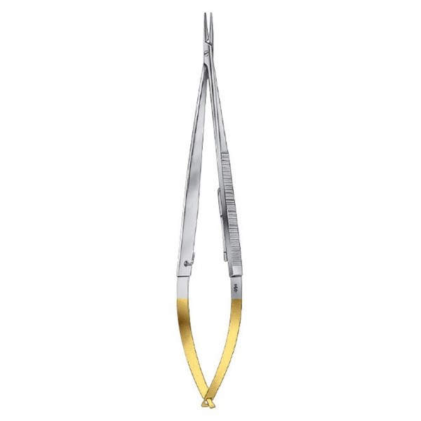 Микроиглодержатель DUROGRIP, прямой, длина 180 мм, для нитей 6/0-10/0 BM004R - фото 393899