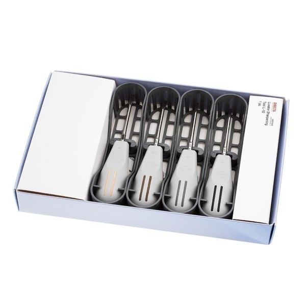 Directa Luxator Periotome KIT-4 - набор люксаторов, 4 шт (L3C, L3S, L5C, L5S + точильный камень L10) 506330 - фото 394580