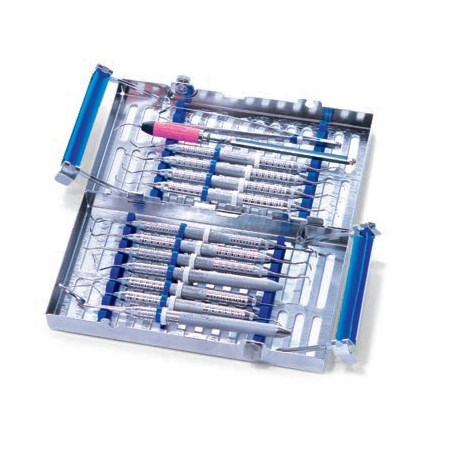 Кассета IMS 2-tier, двойная, 14 инструментов, 114х203х38, розовая IM9146 - фото 397186