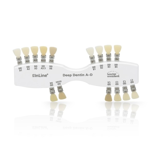 IPS InLine Material Shade Guide Deep Dentin A-D - расцветка дип-дентинов A-D 593364 - фото 400582