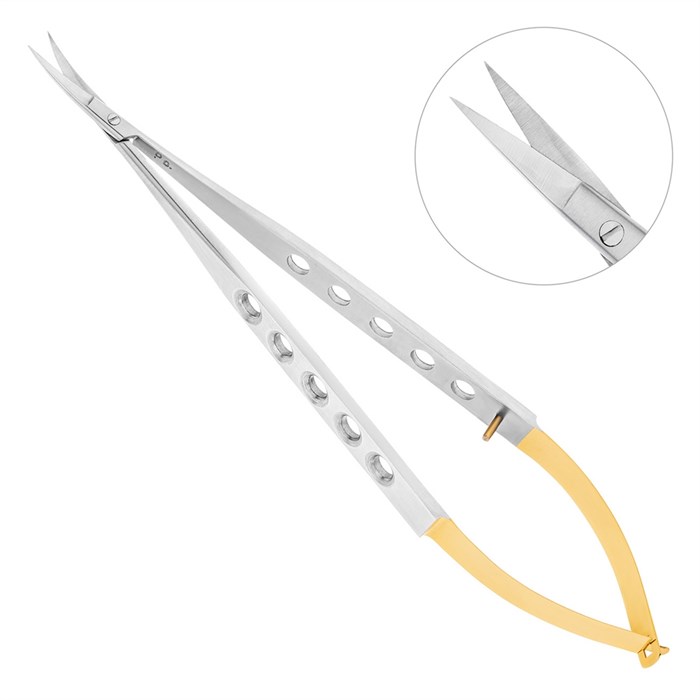 HLW 19-23B - ножницы-микро изогнутые Micro Schere TC, 170 мм 19-23B - фото 410246