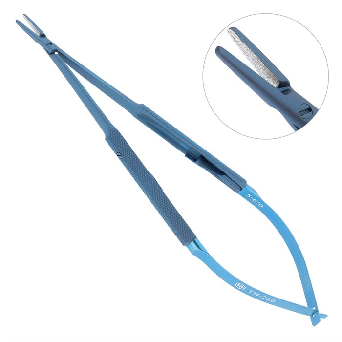Иглодержатель микрохирургический, длина 160 мм TH-220 - фото 410625