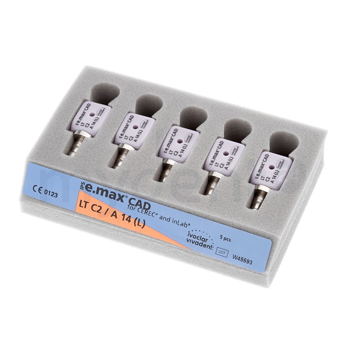 IPS e.max CAD CER/inLab LT C2 A14 (L)/5 Блоки из стеклокерамики 678880 - фото 415776