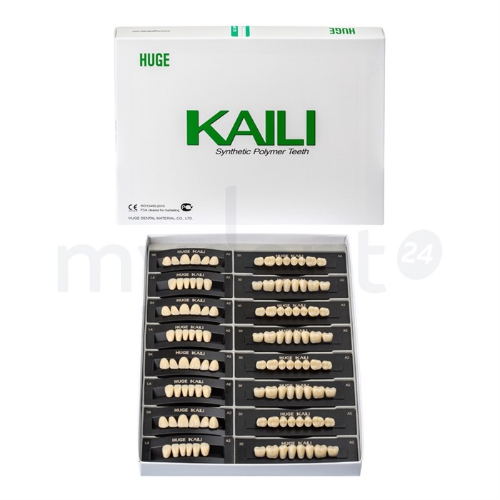 Зубы акриловые Kaili 8*1/ C1, 32L 1 уп. (12 гарн.), C132L_Kaili C132L_Kaili - фото 416562