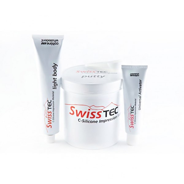SWISSTEC C-Silicon - комплект оттискной массы, С-Силикон (Putty, Light Body, Universal Activator) 5700-5710-5715 - фото 417961