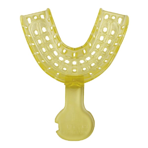 Ложка одноразовая оттискная Plastic Tray LL, низ, размер L, желтая, 1 шт PT-LL-Y - фото 422668
