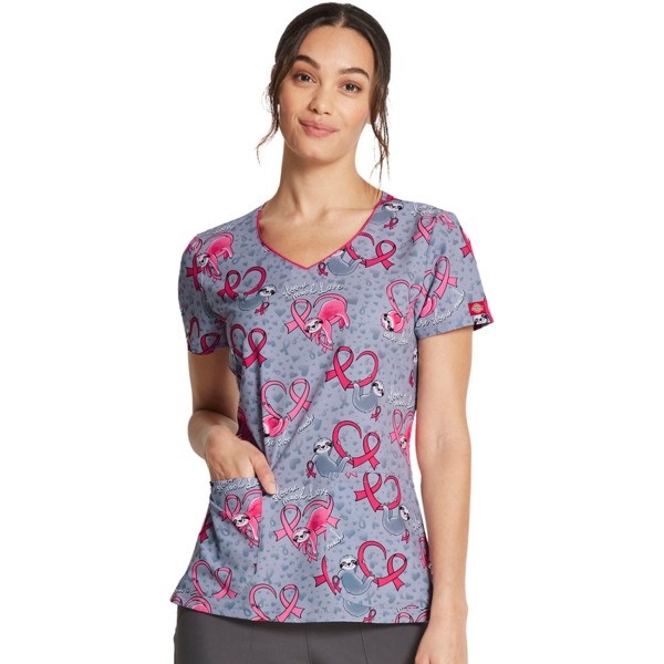 Топ женский Dickies DK852, ленивец с сердцем, S DK852-CASL-S - фото 425783