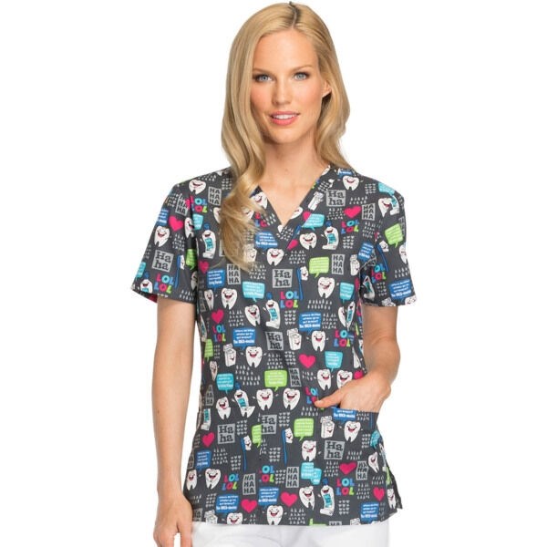 Топ женский Dickies DK704, зубы, XS DK704-HALU-XS - фото 425887