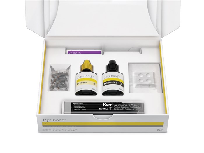Optibond FL №26684Е адгезивная система (праймер OptiBond FL 8мл, адгезив OptiBond FL 8мл, 1х3г протрав. геля, аксессуары), Kerr 0001911717 - фото 434569