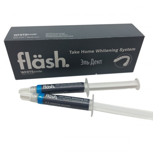Flash набор для домашнего отбеливания 16% (2 шпр. х 3мл.) 1231919340 - фото 437526