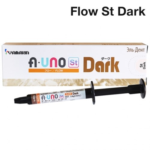A-UNO Flow St Dark 2.8 г (1.5 мл) композит стоматологический жидкотекучий с эффектом камуфляжа, для реставраций одним оттенком, YAMAKIN 1231919472 - фото 437584