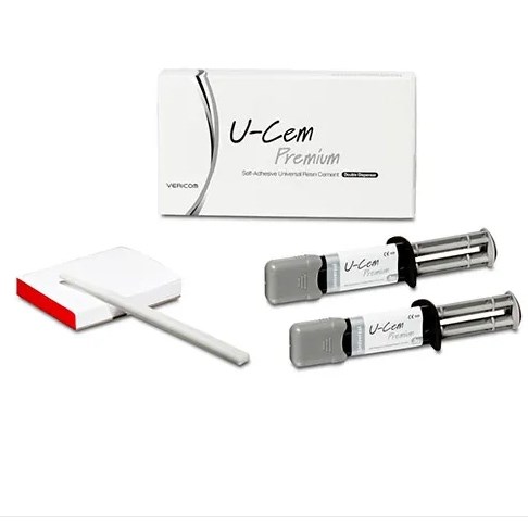 U-Cem Premium, оттенок Universal, Clicker (2 шпр. по 9 г) самоадгезивный цемент, Vericom 1231916656 - фото 437755