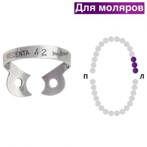 Раббер Дам крепление 129-042, МЕДЕНТА 1231917188 - фото 438161
