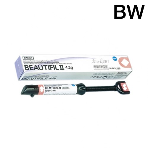 BEAUTIFIL II - реставрационный светоотверждаемый материал, цвет BW, шприц 4,5 гр., SHOFU 1231919502 - фото 438618