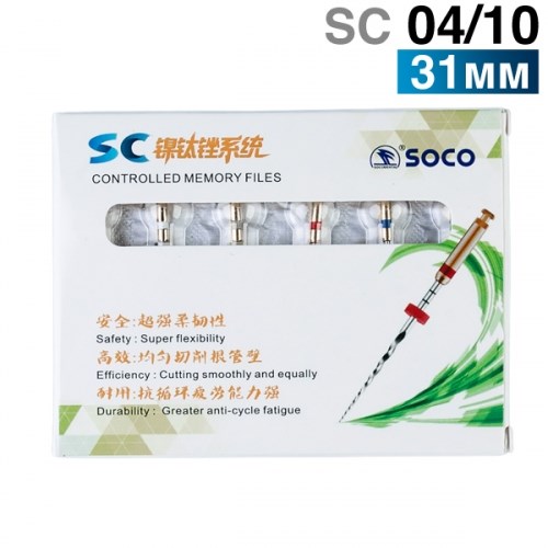 Файлы машинные с памятью формы SC 04/10, 31мм. (6шт.) SOCO 1231916555 - фото 446560