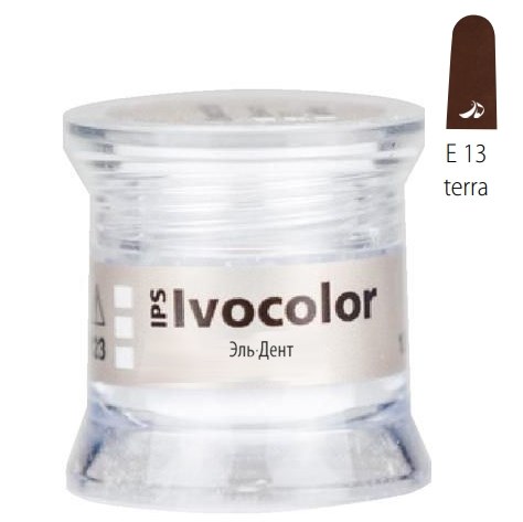 Краситель порошкообразный IPS Ivocolor Essence E13 terra-землянистый (1.8гр.). Ivoclar 1231919979 - фото 447577