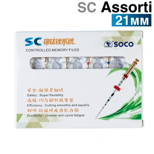 Файлы машинные с памятью формы SC, 21мм, ассорти.(6шт.) SOCO 1231916532 - фото 448203