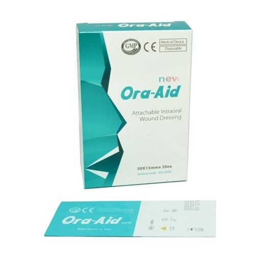 Заживляющий пластырь для слизистой рта 50х15 мм (20 шт) Ora-Aid 1231918790 - фото 448579