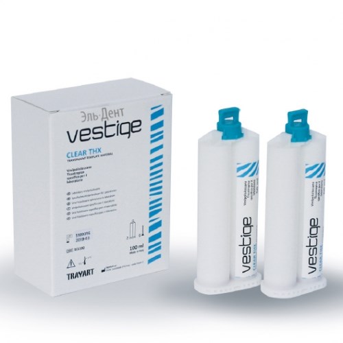 Vestige Clear THX 2x50 ml - прозрачный А-силикон тиксотропный, TRAYART 1231918551 - фото 448648