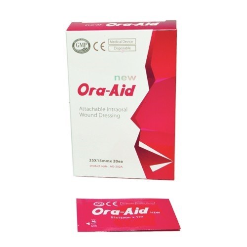 Заживляющий пластырь для слизистой рта 25х15 мм (20 шт) Ora-Aid 1231918789 - фото 448949