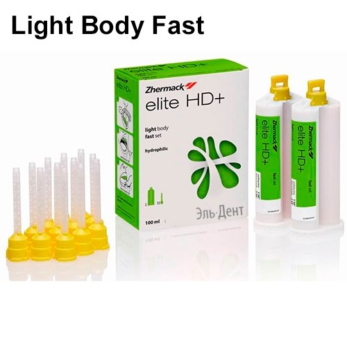 Elite НD + Light Body Fast Setting (2х50мл+12mix) С203040, Zhermack 00000909512 - фото 450658