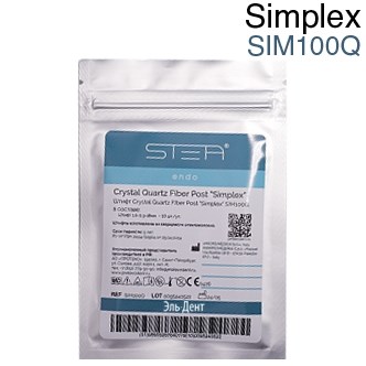 Штифты стекловолоконные, кварцевые Crystal Quartz Fiber Post "Simplex" цилидроконические 1-0,3-18мм. (10шт.) SIM100Q. STEA 1231917991 - фото 451033