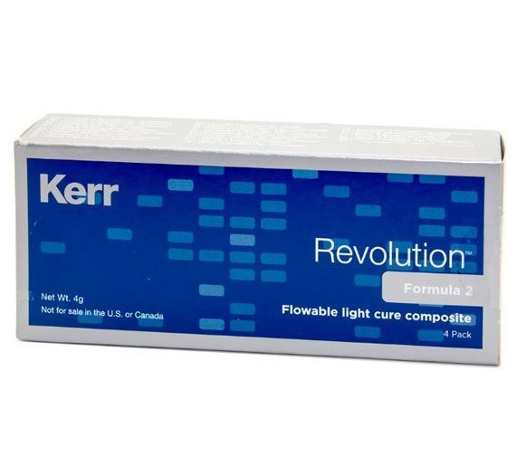 Revolution Formula 2, Эмаль C3 (4 шприца по 1гр + 20 насадок), жидкий композитный материал, 29504, Kerr 1231914347 - фото 451134