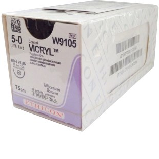 Vicryl W9501Т 5|0 (45см,обратно-реж.) 24шт. 00000002173 - фото 451237