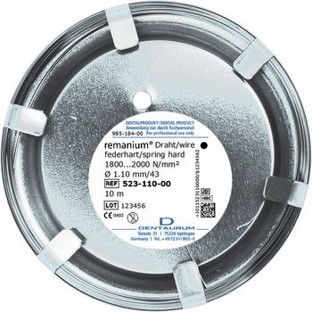 Проволока лабораторная Remanium круглая пружинно жесткая 1,1 мм 10 м 76417 - фото 451997